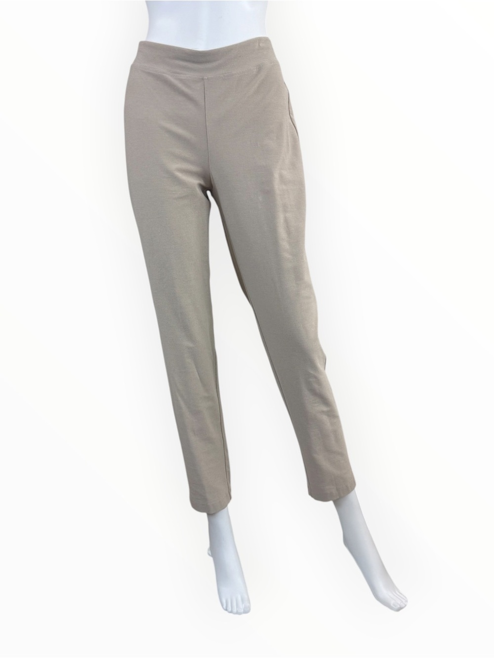Eileen Fisher NWT Wheat Stretch Crepe Slim Ankle Pants Size S M1012